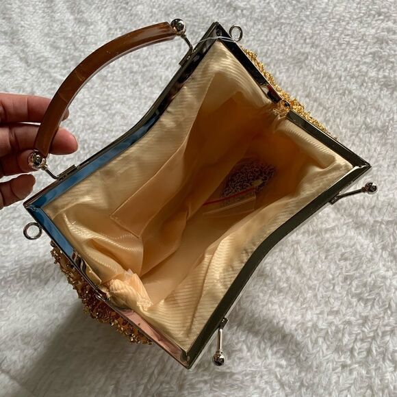 New Gorgeous Vintage bag with Sequins And Beads. Large evening bag. - Picture 5 of 8